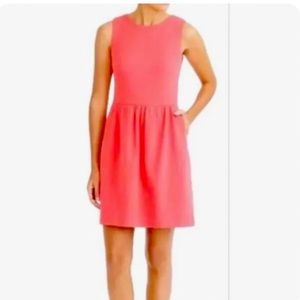 JCREW Coral Mini Dress with Pockets! Never Worn